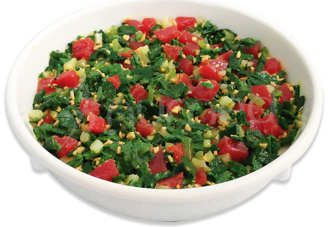 Tabbouleh, in melamine bowl