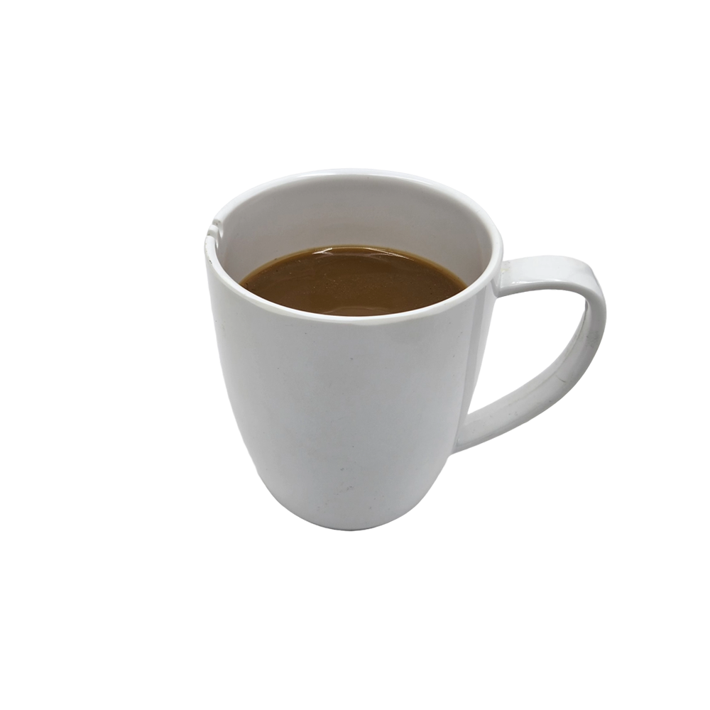 Hot chocolate, in melamine mug