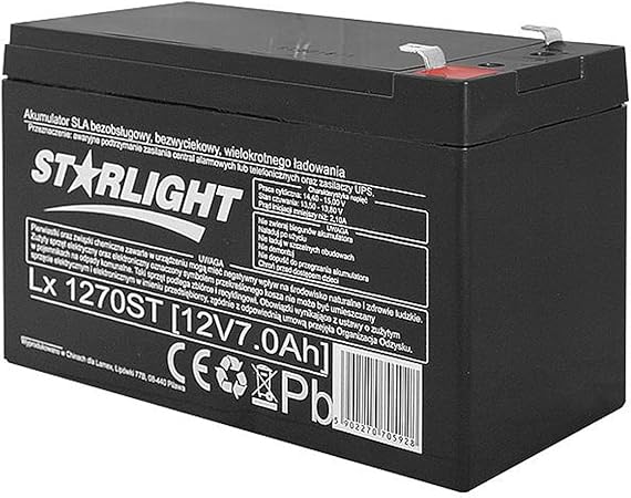 BATTERY LEAD ACID, 12V 7A, for UPS, Starlight