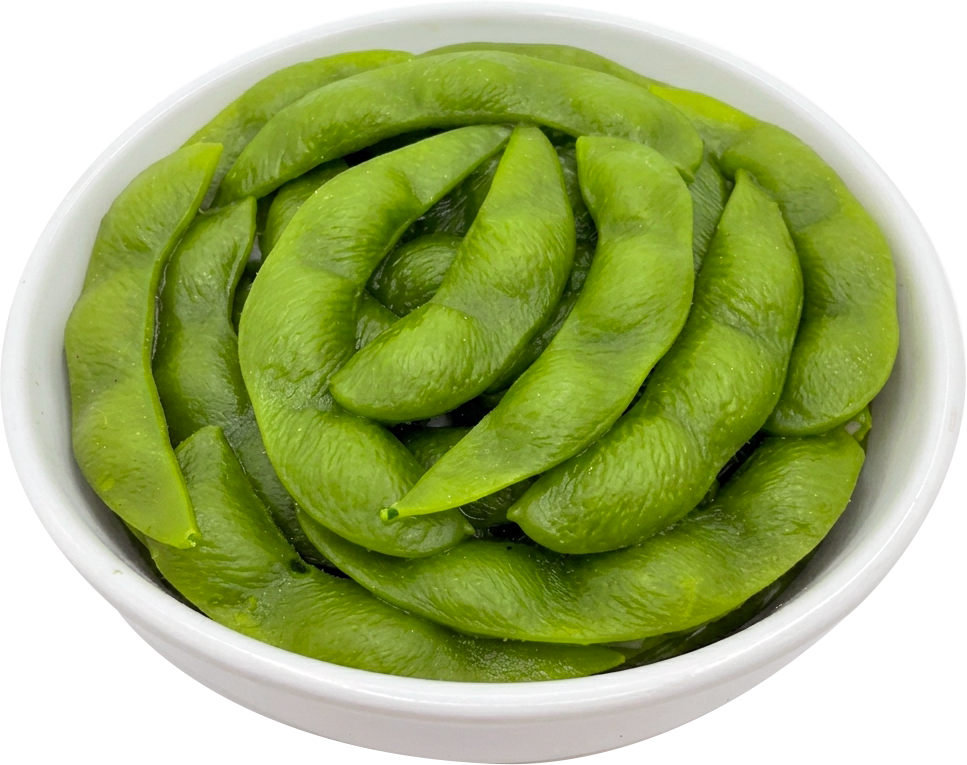 Edamame, pods, boiled