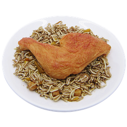 [ENFMMEAL13] Biryani, Chicken, in melamine plate
