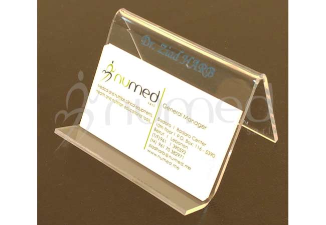 J-stand Business Card Holder, Customized