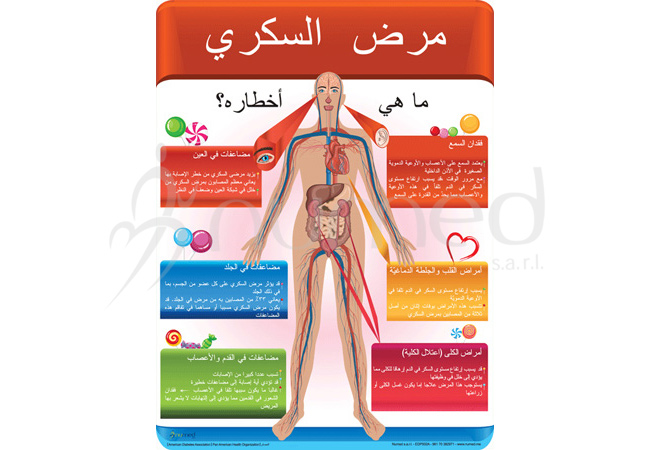 Why Diabetes Is Dangerous Poster (Arabic)