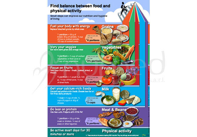Find Balance between Food& Physical Activity Poster(English), M