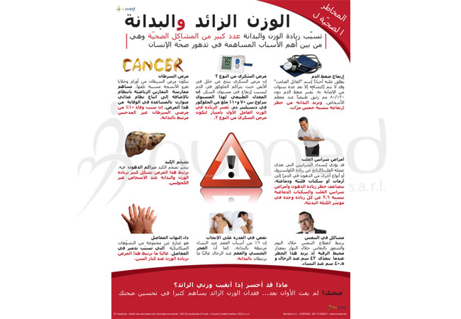 Consequences of Obesity  Poster (Arabic)