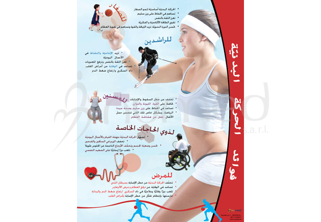 Benefits of Physical Activity Poster (Arabic)