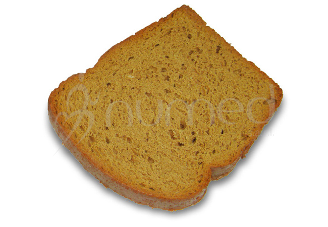 Brown toast, thin, soft