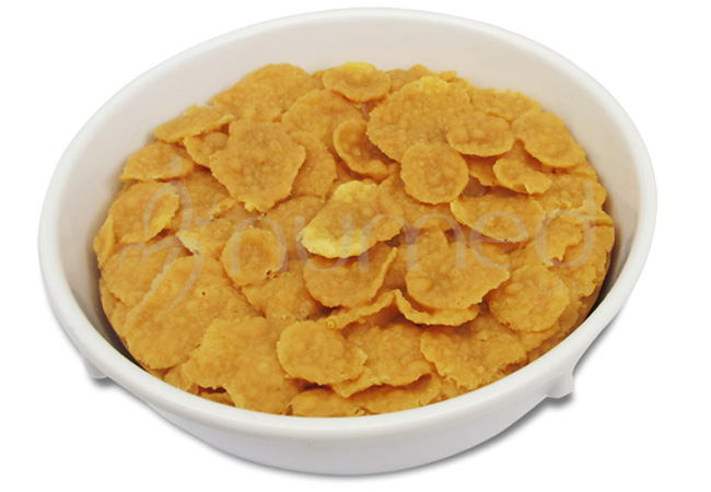 Corn flakes, in melamine bowl