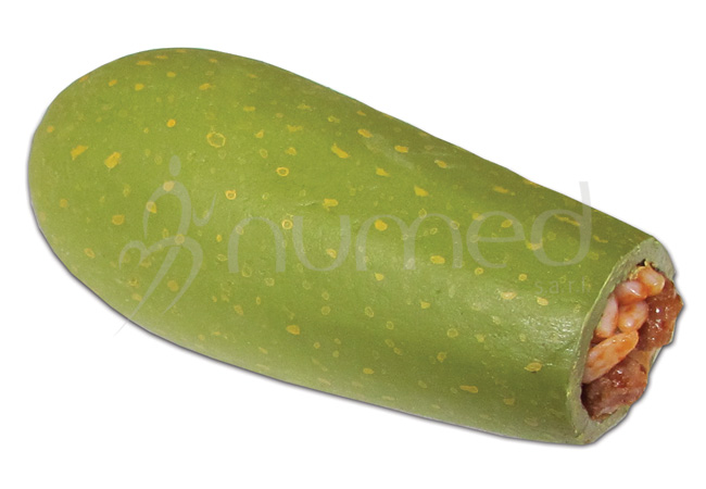 Stuffed zucchini, with rice and meat