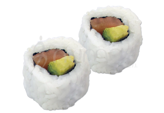 Sushi, salmon rolls
