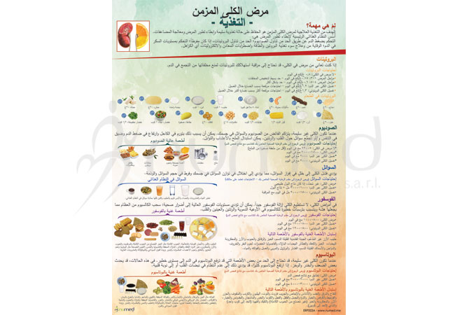 Chronic Kidney Disease, Nutrition Poster (Arabic)