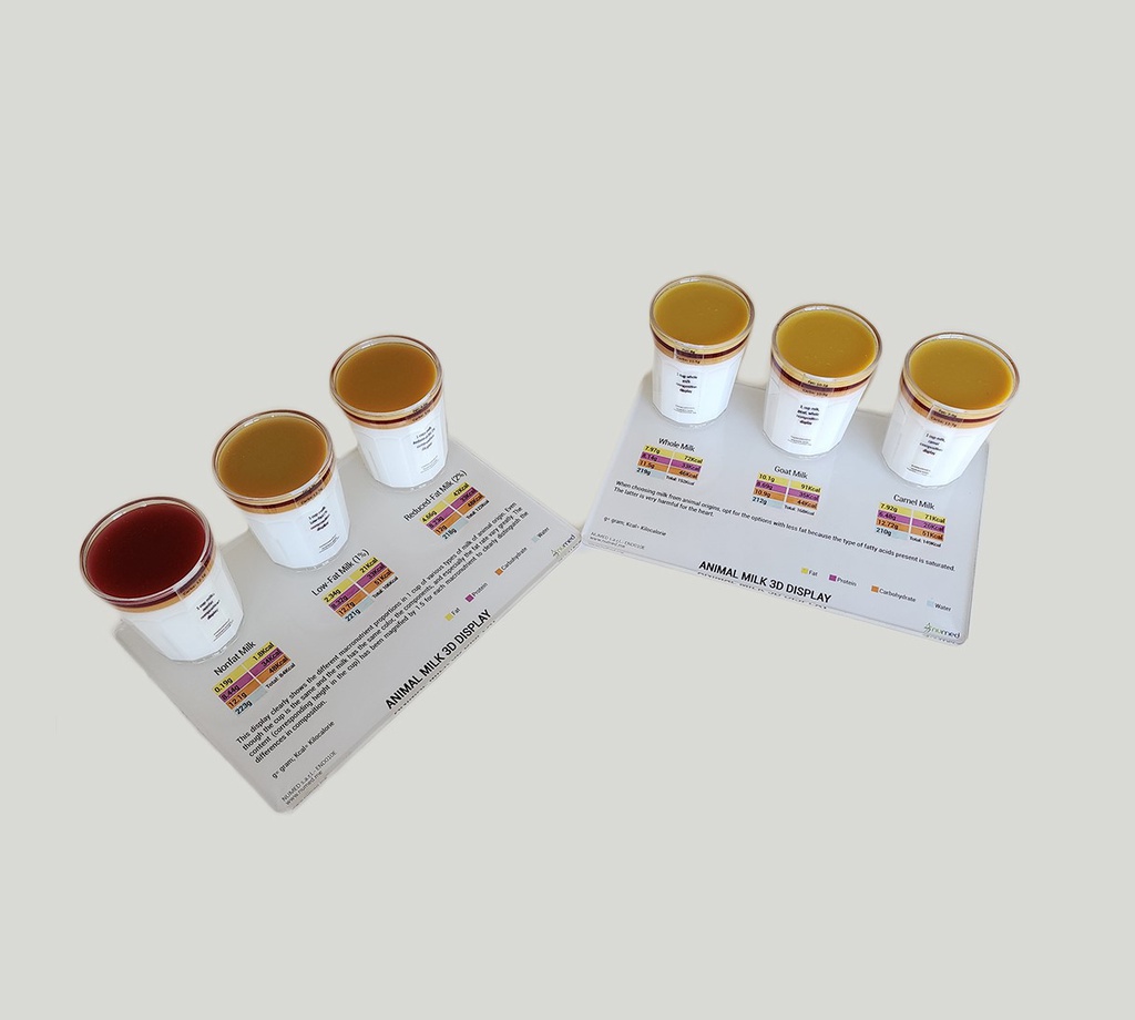 Animal Milks 3D Display - English