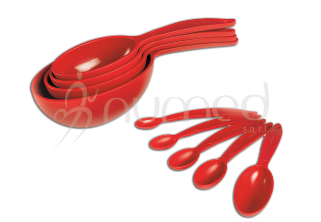 Measuring Plastic Cups and Spoons - Set of 9