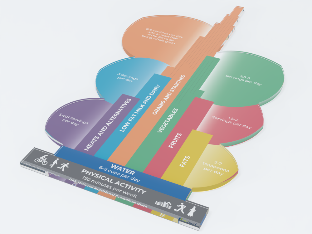 UAE Food Dietary Guidelines Plate-English