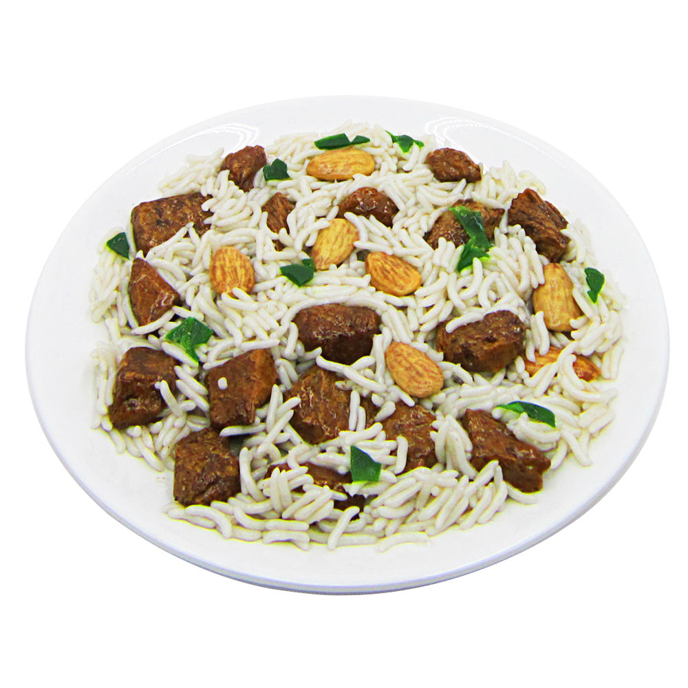 Mansaf, lamb, in melamine plate