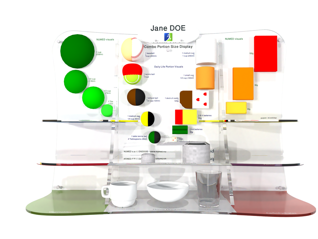 3D Combo Portion size display-English