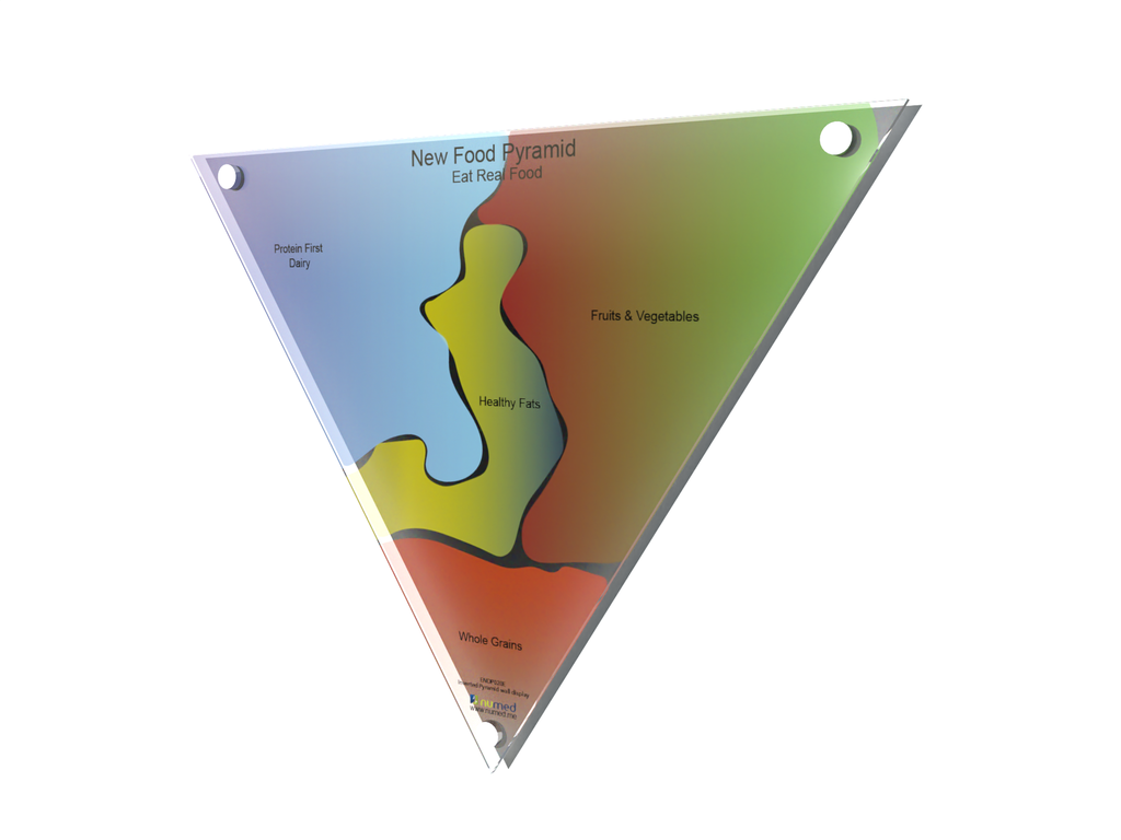 Inverted Pyramid Wall Display-English