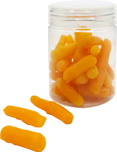 Baby carrots, canned, in plastic cup