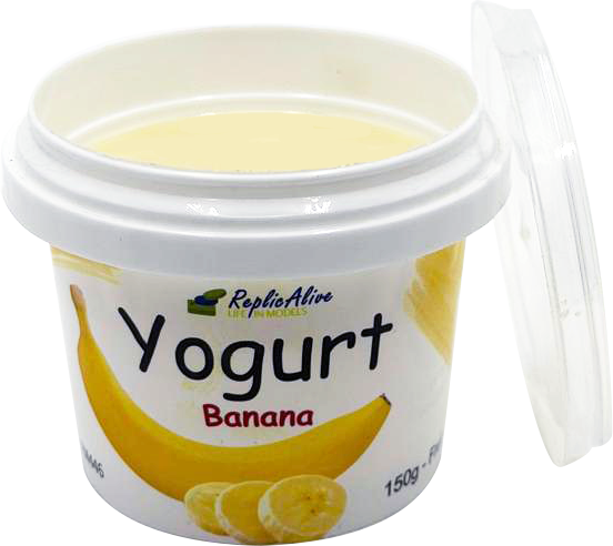 Fruit Yogurt, Banana-flavored, in plastic cup