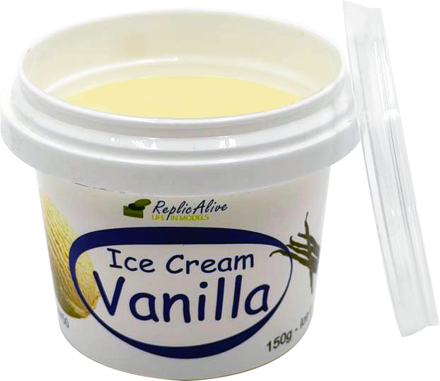 Ice cream,vanilla in plastic cup
