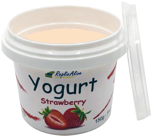 Fruit Yogurt, Strawberry flavored in plastic cup