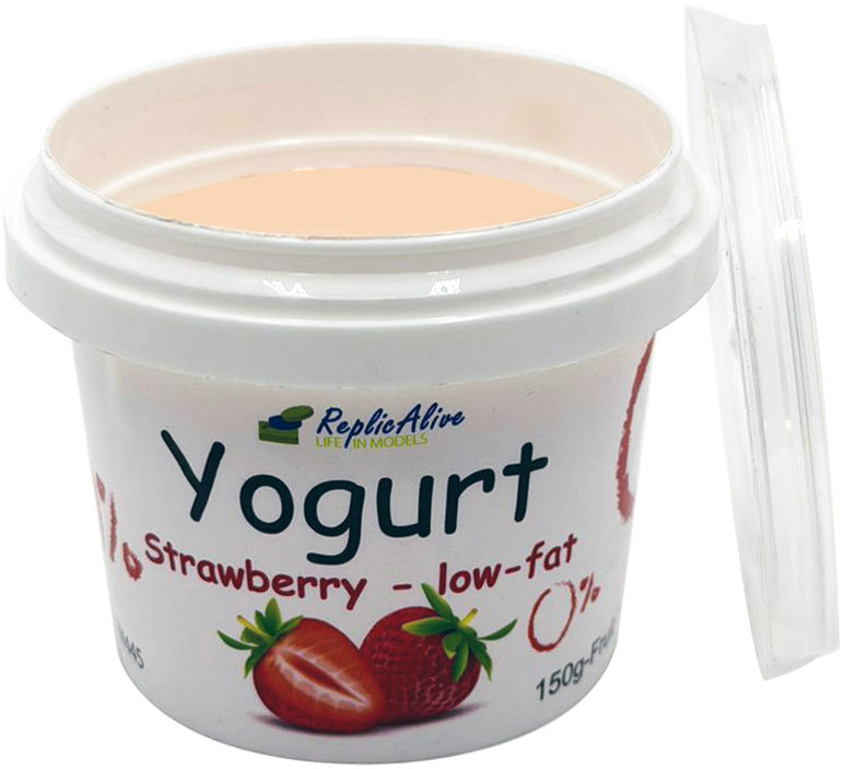 Fruit Yogurt, low- fat Strawberry- flavored in plastic cup