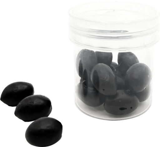 [FM429] Olives, black, in plastic cup