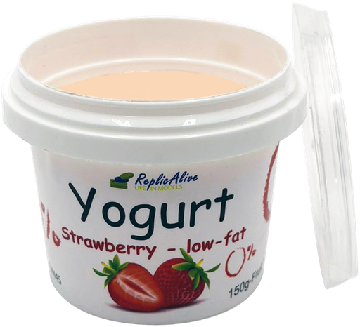 [FM445] Fruit Yogurt, low- fat Strawberry- flavored in plastic cup