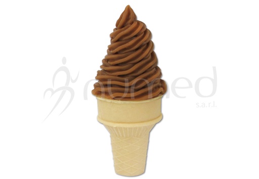 [FM231] Soft serve, chocolate, with cake cone