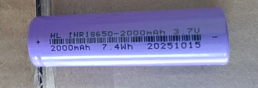 [BATTERYLI3.7v2] Lithium Batteries 2000 mAh