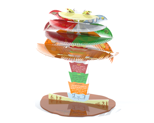 [END013A] 3D The Healthy Food Palm - Arabic