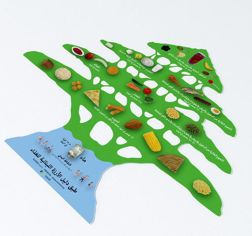 [END014A] Cedar dietary guidelines plate - Arabic