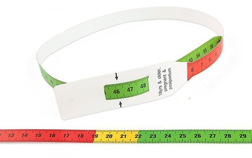 [AGT007P200] MUAC Adult Measuring Tape, Pack of 200